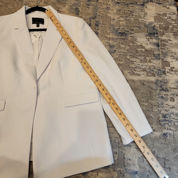NWT Banana Republic White Single Button Blazer Womens Plus Size 18 - Picture 9 of 15